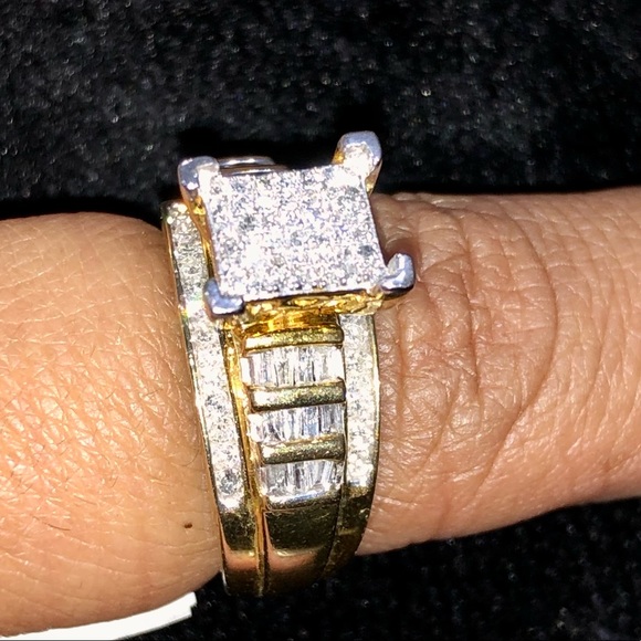 Deisgner Bridal Engagement REAL DIAMOND 1/2ct RING - Picture 10 of 12